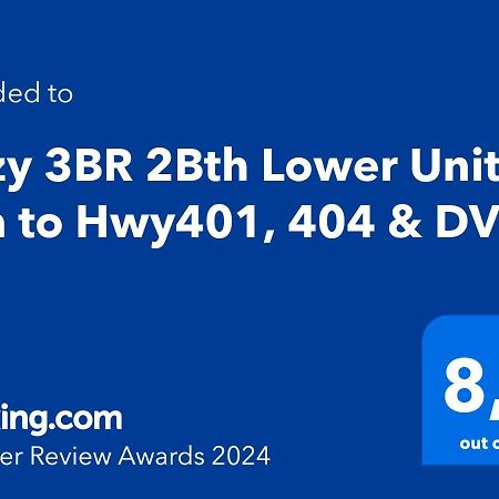 多伦多Cozy 3Br 2Bth Lower Unit, A Min To Hwy401, 404 & Dvp别墅 外观 照片